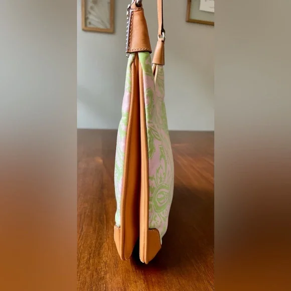 Vintage Coach Pink & Green Paisley Girlie Hobo Y2K 2001 - Picture 13 of 15